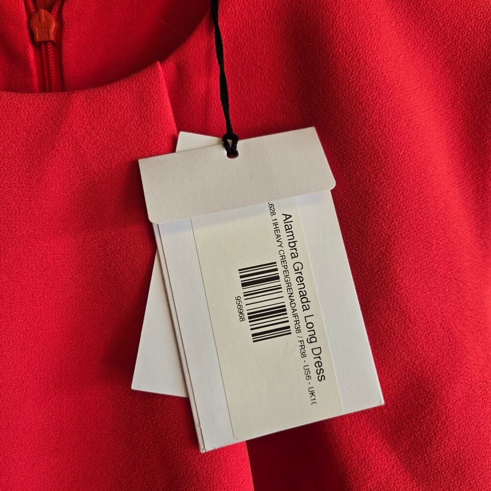 Safiyaa Alambra Dress Grenada Pink Heavy Crepe NWT US 6 Formal Maxi Gown Derby - Picture 3 of 10